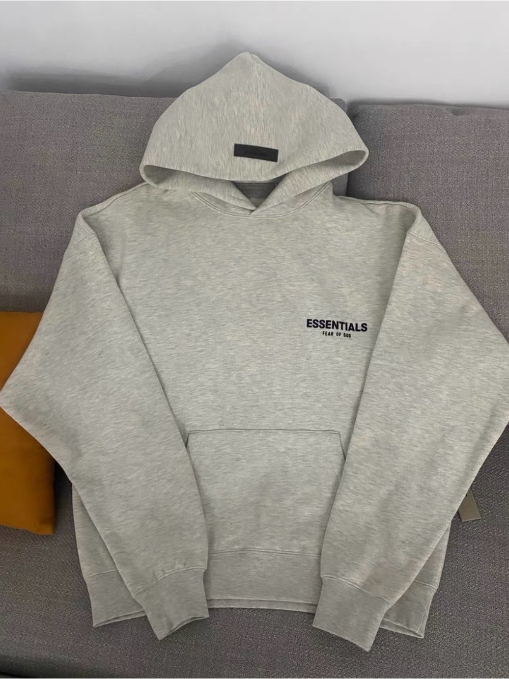 Fear of God Essentials Light Gray Pullover Hoodie
